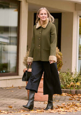 JENNA - Culotte mit Faltenwurf aus Wolle