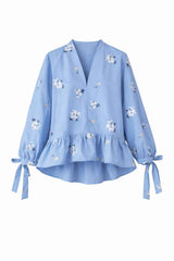 Bluse MARIE – feminine Eleganz mit floraler Stickerei