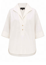 PEARL - Elegante Bluse in cremeweiß