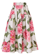 Peony - Midirock in floraler Leichtigkeit