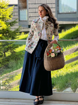 Jacke LUISA – Floral Jacquard