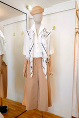 PEARL - Elegante Bluse in cremeweiß
