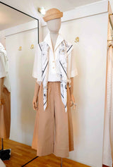 PEARL - Elegante Bluse in cremeweiß
