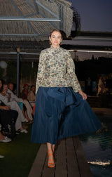 THEA BOW Marine - Midirock mit abnehmbaren Schleife