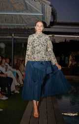 THEA BOW Marine - Midirock mit abnehmbaren Schleife