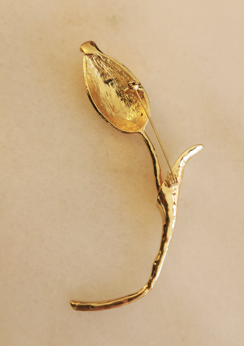 Tulpenbrosche - aus Metall