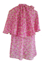 FEE Silk red - Neckholdertop mit Cape