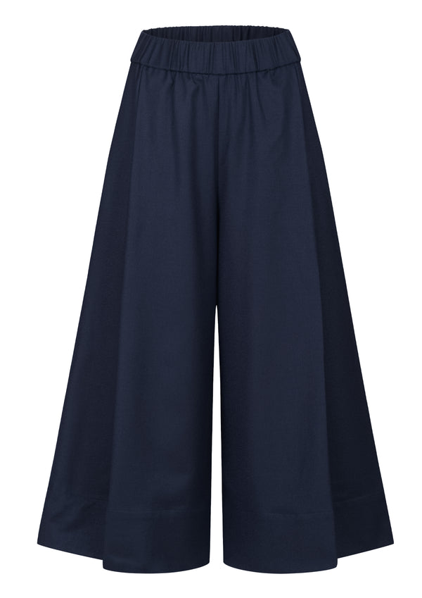 JENNA - Culotte mit Faltenwurf aus Wolle