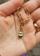 Käferkette -  Kette vergoldet