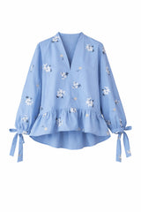 Bluse MARIE – feminine Eleganz mit floraler Stickerei