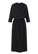 ZANE - Midikleid mit Wasserfallausschnitt