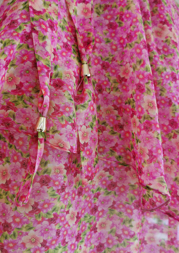 FEE Silk red - Neckholdertop mit Cape