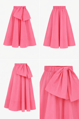 THEA Bow Peony - Midirock mit abnehmbaren Schleife